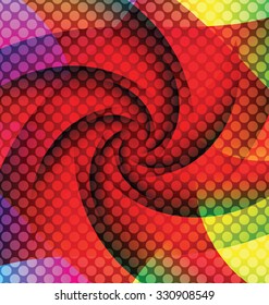 Abstract Flower Psychedelic Artwork Background