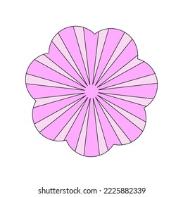 Flor Resumen En Un Estilo Psicodélico