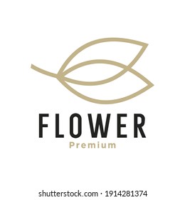 abstract flower rose line art design vector