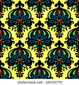 Abstract Flower  seamless balloon pattern