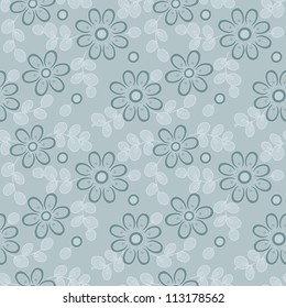 Abstract flower seamless pattern background