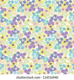 Abstract flower seamless pattern background