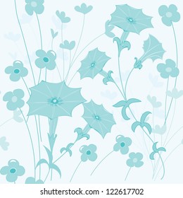 Abstract flower seamless pattern background