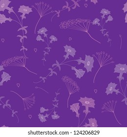 Abstract flower seamless pattern background