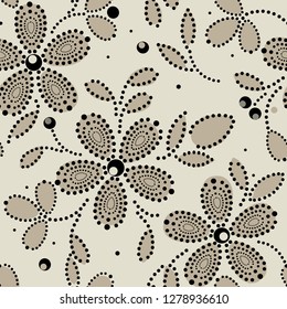 Abstract flower seamless pattern background