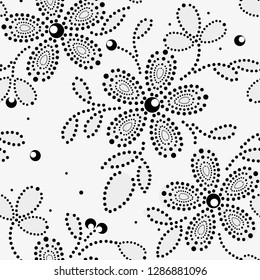 Abstract flower seamless pattern background