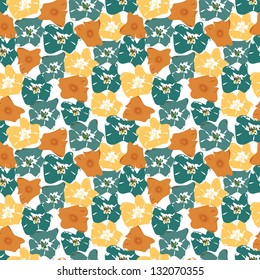 Abstract flower seamless pattern background