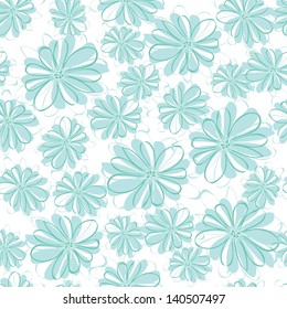 Abstract flower seamless pattern background
