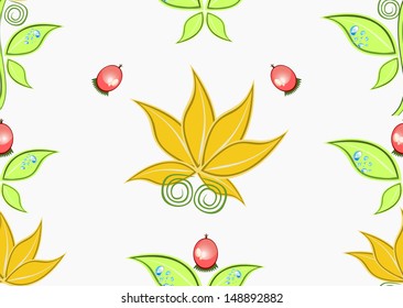 Abstract flower seamless pattern background