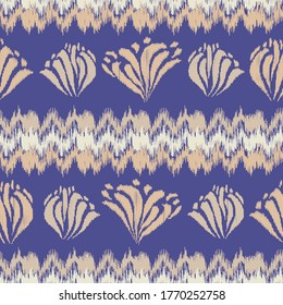 Abstract flower seamless pattern background
