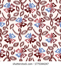 Abstract flower seamless pattern background
