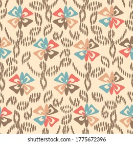 Abstract flower seamless pattern background
