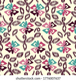 Abstract flower seamless pattern background
