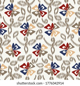 Abstract flower seamless pattern background
