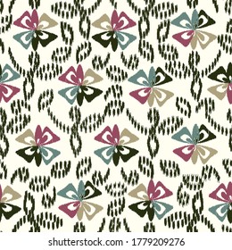 Abstract flower seamless pattern background
