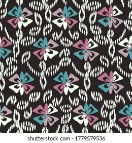 Abstract flower seamless pattern background
