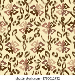 Abstract flower seamless pattern background
