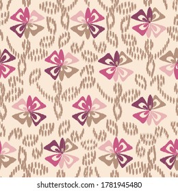 Abstract flower seamless pattern background
