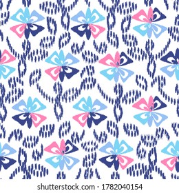 Abstract flower seamless pattern background
