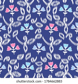Abstract flower seamless pattern background

