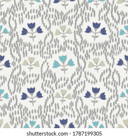 Abstract flower seamless pattern background
