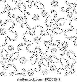 Abstract flower seamless pattern background