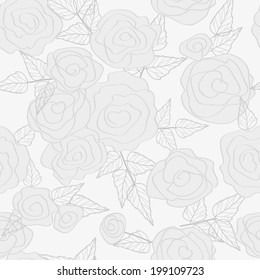 Abstract flower seamless pattern background