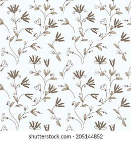 Abstract flower seamless pattern background