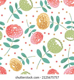 Abstract flower seamless pattern background Ornate seamless pattern with the leaves. Seamless pattern can be used for wallpaper, pattern fills, web page background, surface textures.