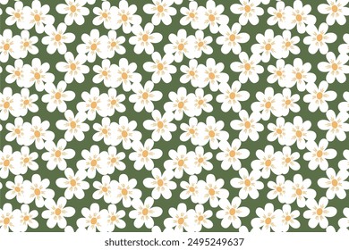 Abstract flower seamless pattern background. Floral seamless pattern background