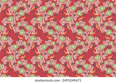 Abstract flower seamless pattern background. Floral seamless pattern background