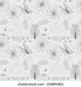 Abstract flower seamless pattern background