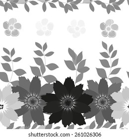 Abstract flower seamless pattern background