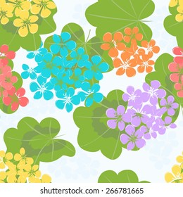 Abstract flower seamless pattern background