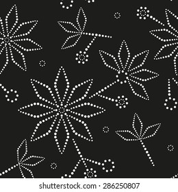 Abstract flower seamless pattern background
