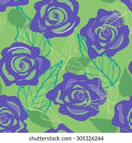 Abstract flower seamless pattern background