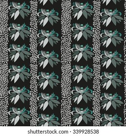 Abstract flower seamless pattern background