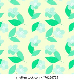 Abstract flower seamless pattern background