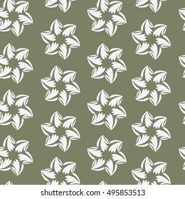 Abstract flower seamless pattern background