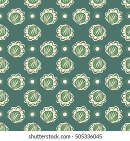 Abstract flower seamless pattern background. Vector texture Floral seamless backgrounds.