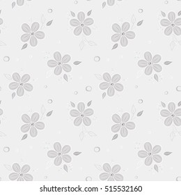 Abstract flower seamless pattern background