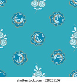 Abstract flower seamless pattern background. Vector texture Floral seamless backgrounds.