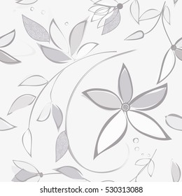 Abstract flower seamless pattern background