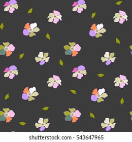 Abstract flower seamless pattern background