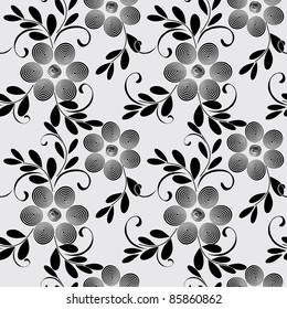 Abstract flower seamless pattern background