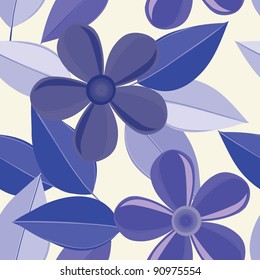 Abstract flower seamless pattern background