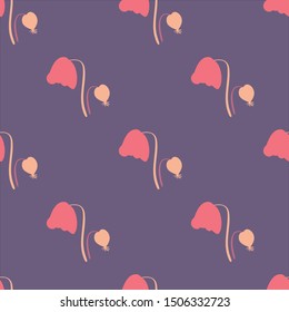 Abstract flower seamless pattern design. Can use for print, template, fabric, presentation, textile, banner, poster, wallpaper