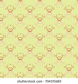 Abstract flower seamless pattern. Fashion graphic background design. Modern stylish abstract texture. Design colorful template for prints, textiles, wrapping, wallpaper, website. Vector illustration