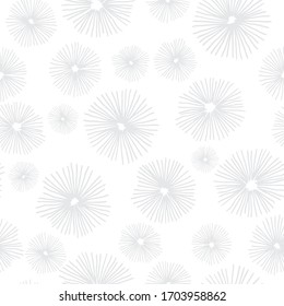 Abstract flower seamless pattern. Hand drawn vector illustration pattern. For fashion, textile, web, print, surface design