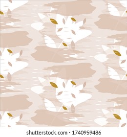 Resumen de un patrón sin fisuras en color rosa y dorado suave. Se puede usar para imprimir, plantilla, tela, presentación, textil, banner, afiche, papel tapiz, papel digital.